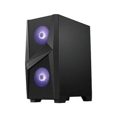 MSI MAG FORGE 100M PC Case, Mid-Tower, USB 3.2, Black MSI | MAG FORGE 100M | Black | ATX | Power supply included No - 3
